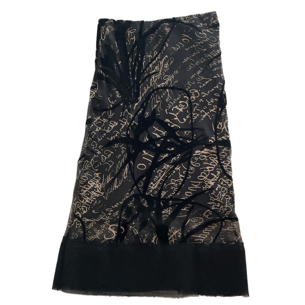 Velvet Burnout Midi Skirt
